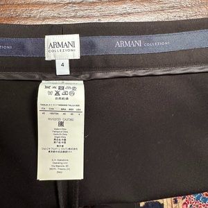 Armani Collezioni Business Ware Black Pants size 4